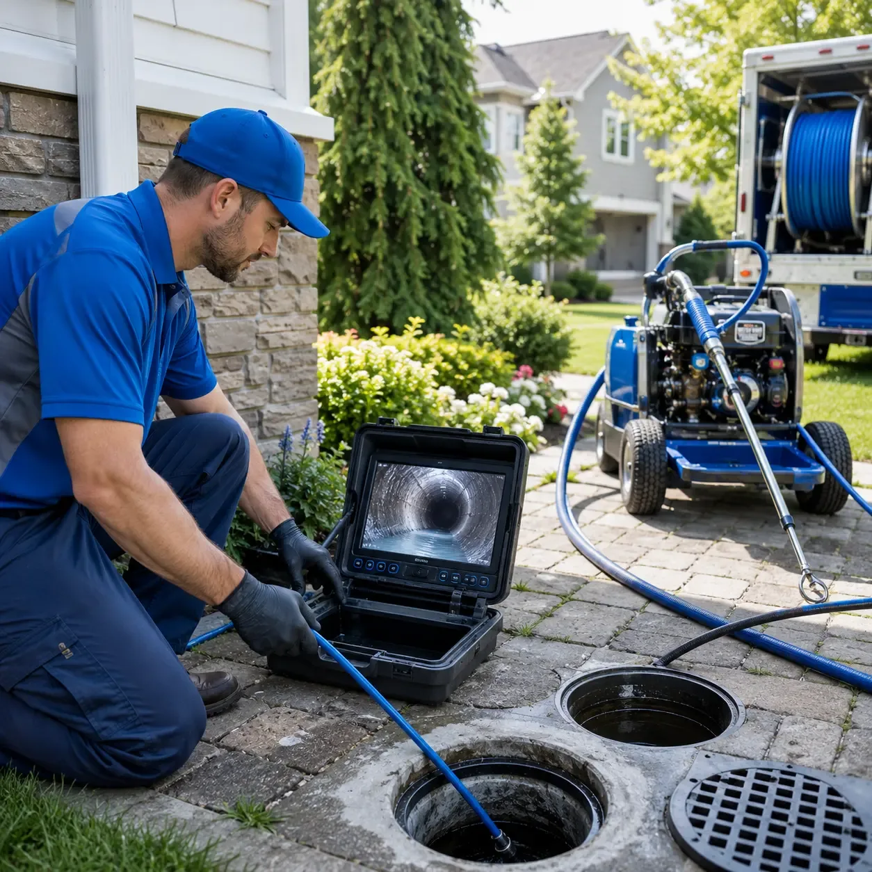 Outdoor drain cleaning professionals serving Lisbon, IA