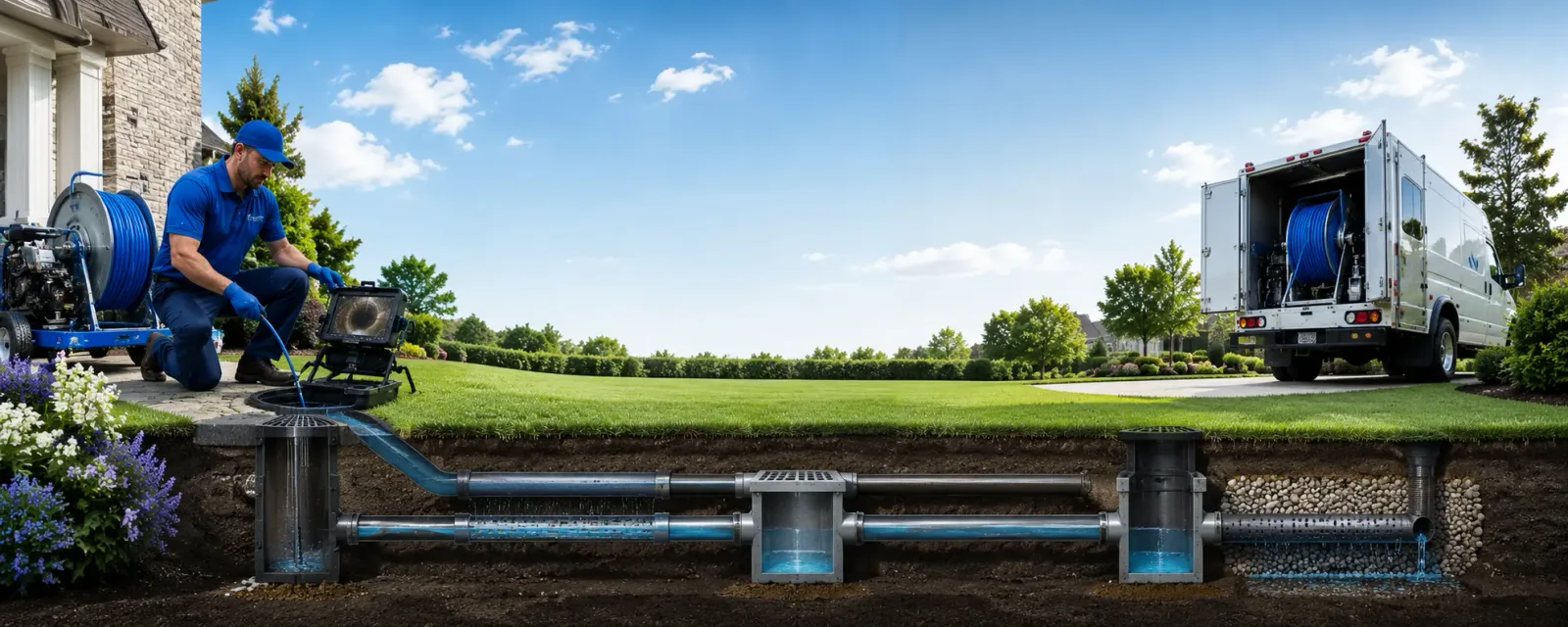 Outdoor drain cleaning information for Lisbon, IA